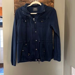 Ashley Outerwear Navy Hooded Jacket